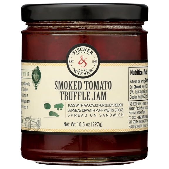 (Pack Of 6) Fischer & Wieser Jam Smoked Tomato Truffle 10.9 Oz