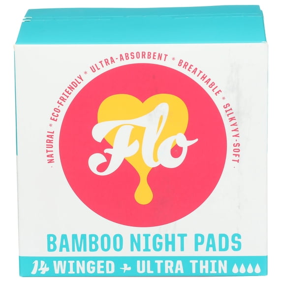 (Pack Of 6) Flo Pads Bamboo Night 14 Pieces