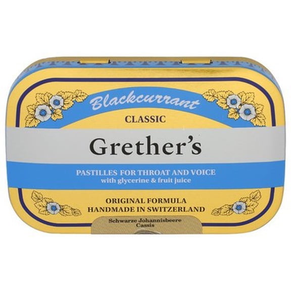 (Pack Of 6) Grethers Pastilles Blackcurrant 2.1 Oz
