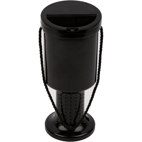 Pack Of 6 Hand Held Collection Box - Charity Box - Tip Container Black