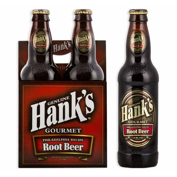 (Pack Of 6) Hanks Soda Root Beer 4 Pack 48 Fo (24 Bottles)