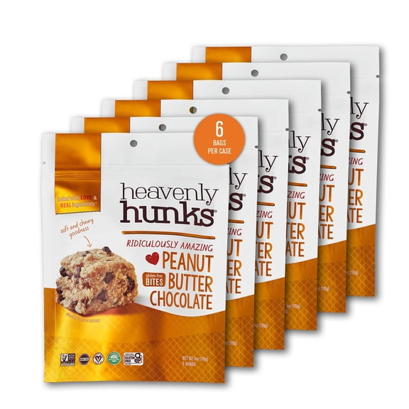 (Pack Of 6) Heavenly Hunks Cookie Peanut Butter Chocolate 6 Oz