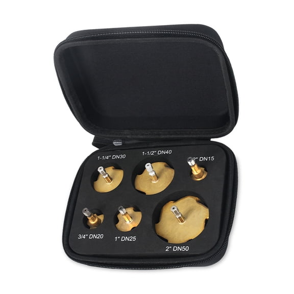 Pack Of 6 High Speed Steel Plastic Lifting Stepped Drill Bit for Pipe Repair Reamer Drill Compatible for Power Tool