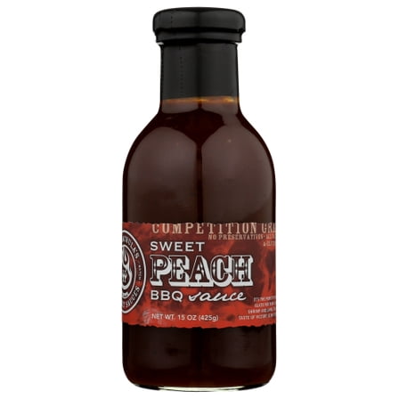 (Pack Of 6) Hot Wachulas Sauce Bbq Peach 15 Oz