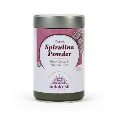 (Pack Of 6) IMLAKESH Organics Spirulina Powder 12 Oz