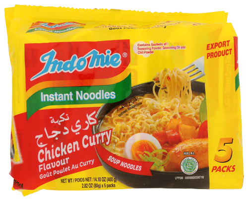 (Pack Of 6) Indomie Noodles Instant Chicken Curry 14.1 Oz