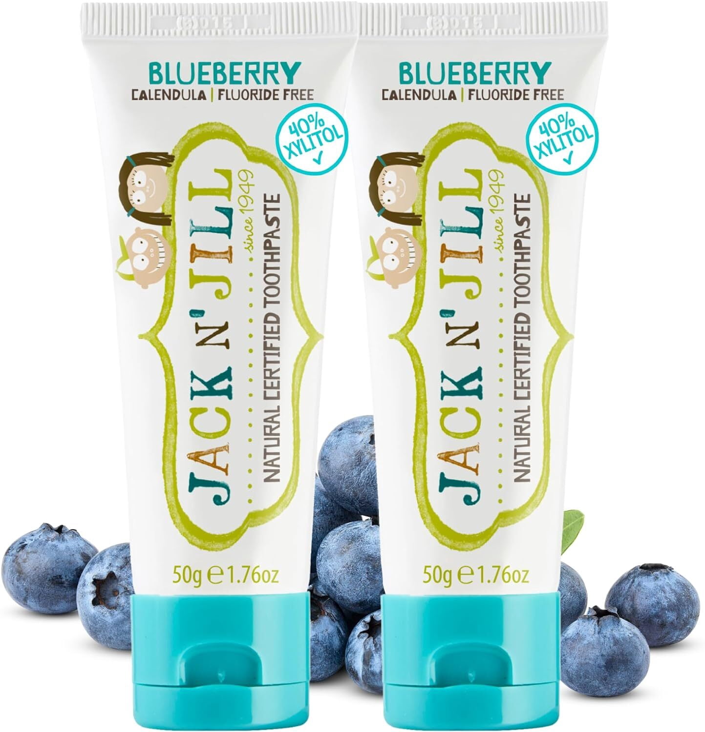 (Pack Of 6) Jack N Jill Kids Toothpaste Blueberry 1.76 Oz