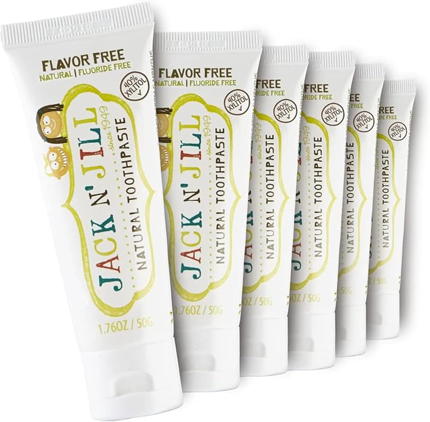 (Pack Of 6) Jack N Jill Kids Toothpaste Flavor Free 1.76 Oz