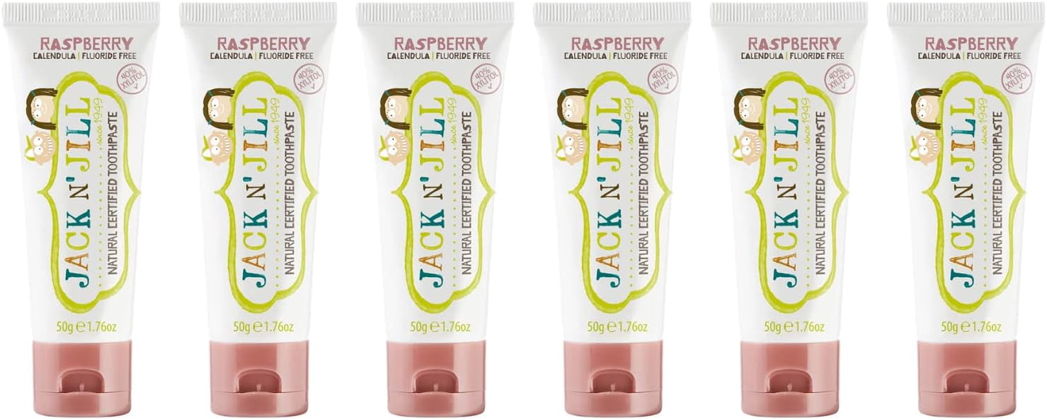 (Pack Of 6) Jack N Jill Kids Toothpaste Raspberry 1.76 Oz