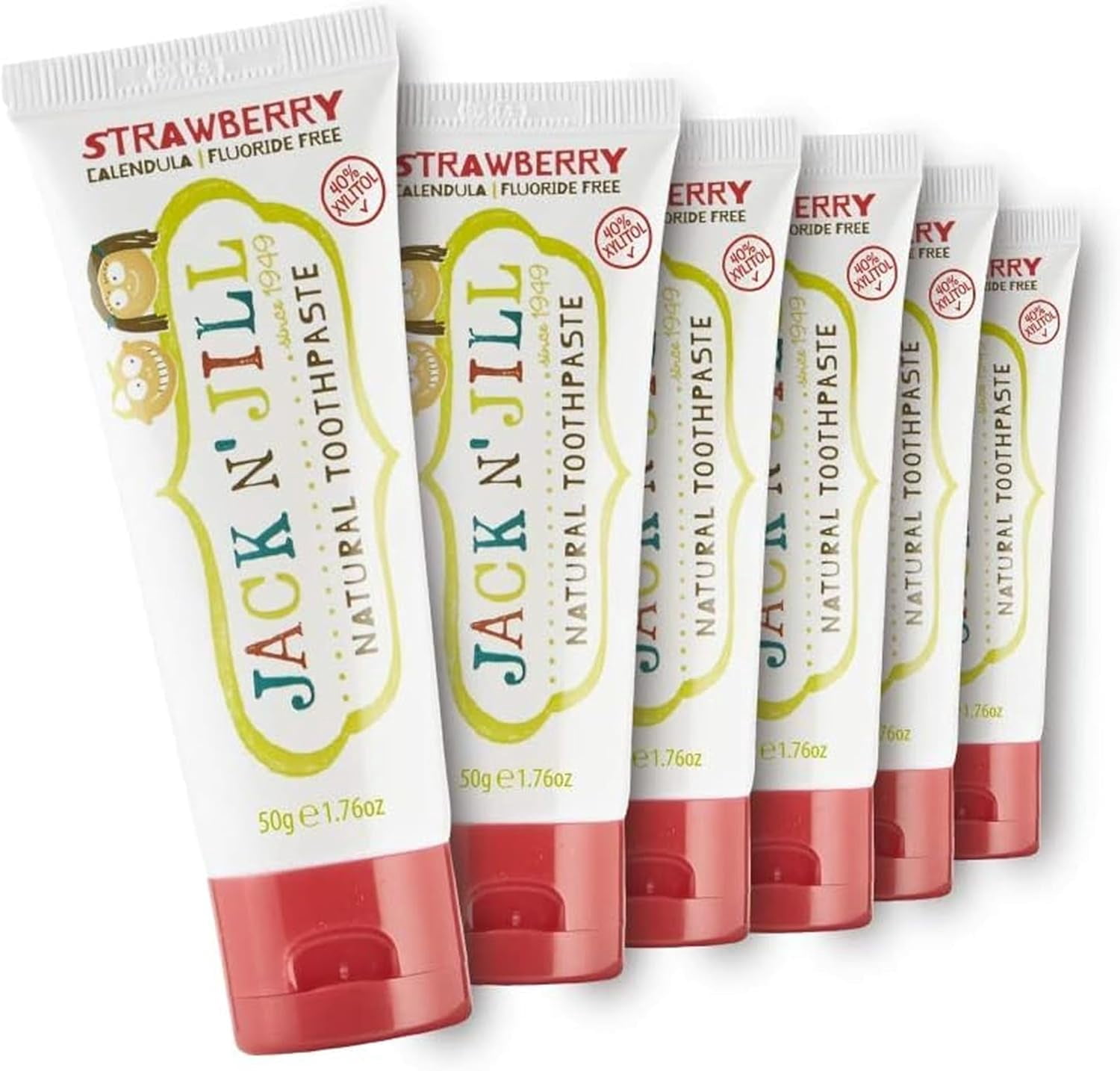 (Pack Of 6) Jack N Jill Kids Toothpaste Strawberry 1.76 Oz