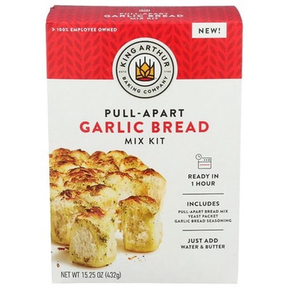 (Pack Of 6) King Arthur Bread Garlic Mix Kit 15.25 Oz
