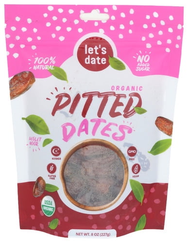 (Pack Of 6) Lets Date Dates Pitted Organic 8 Oz
