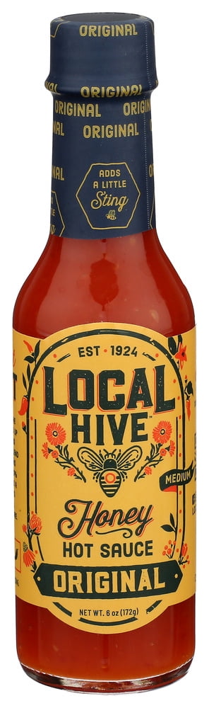 (Pack Of 6) Local Hive Hot Sauce Honey Original 6 Oz