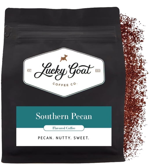 (Pack Of 6) Lucky Goat Coffee Coffee Ground Southern Pecan 12 Oz