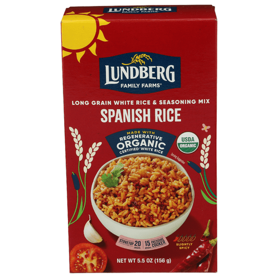 (Pack Of 6) Lundberg Rice White Spanish Style Organic 5.5 Oz