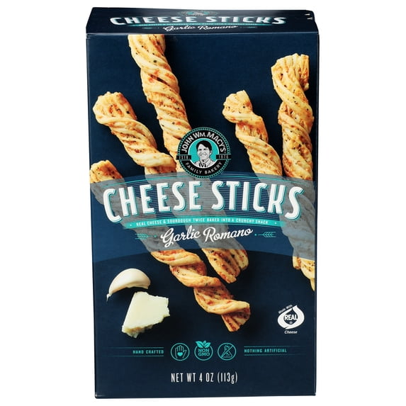 (Pack Of 6) Macys Cheesestick Garlic Romano 4 Oz