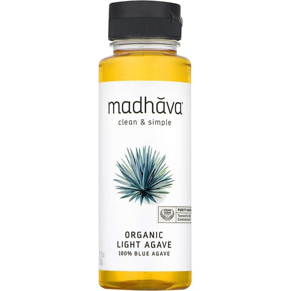 (Pack Of 6) Madhava Agave Nectar Light Organic 11.75 Oz