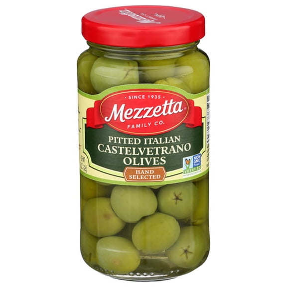 (Pack Of 6) Mezzetta Olives Pitted Italian Castelvetrano 5 Oz