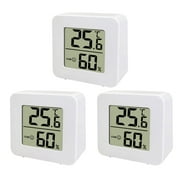 Pack Of 6 Mini Thermometers For Indoor Use, Digital Indoor Room Thermometer, Humidity Meter, Temperature Monitor For Indoor Use -Menge3Pcs;