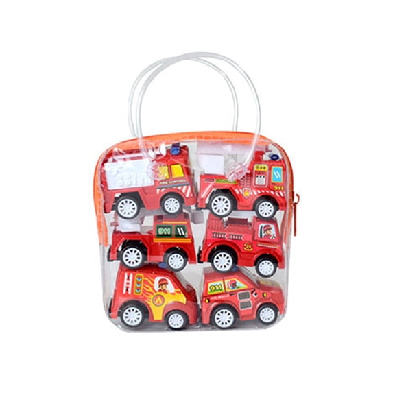 Pack Of 6 Miniature Inertia Pull Back Car To Set For Kids Random Styles No Batteries Needed And Safe for Toddler Hand