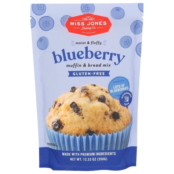 (Pack Of 6) Miss Jones Baking Co Bread Mix Blueberry 12.35 Oz