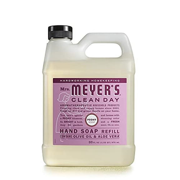 (Pack Of 6) Mrs Meyers Clean Day Soap Hand Refill Peony 33 Fl Oz