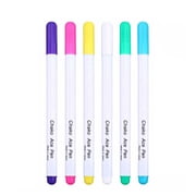 Pack Of 6 Multicolored Fabric Marker Trick Marker For Sewing Needlework Vanishing Inks Water Erasable Fabric Marking Pen