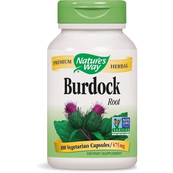 (Pack Of 6) Natures Way Burdock Root Organic 100 Capsules