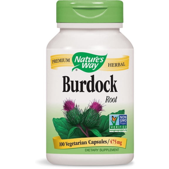 (Pack Of 6) Natures Way Burdock Root Organic 100 Capsules