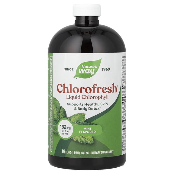 (Pack Of 6) Natures Way Chlorofresh Mint 16 Oz