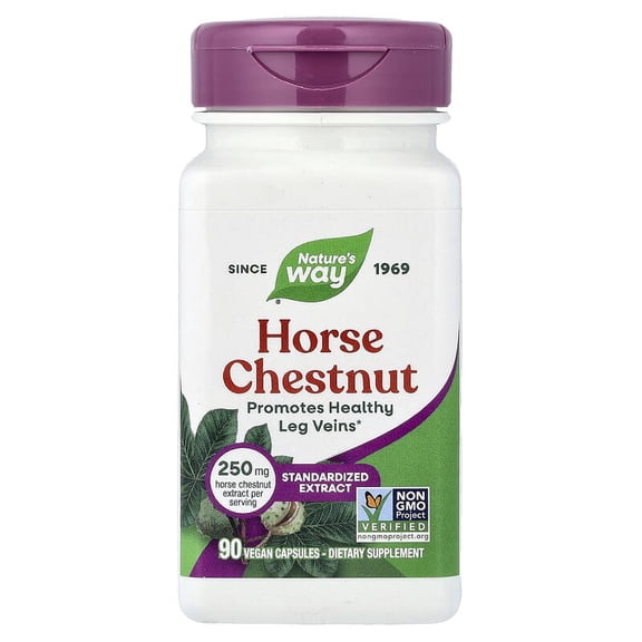 (Pack Of 6) Natures Way Horsechestnut Standard 90 Vegetable Capsules