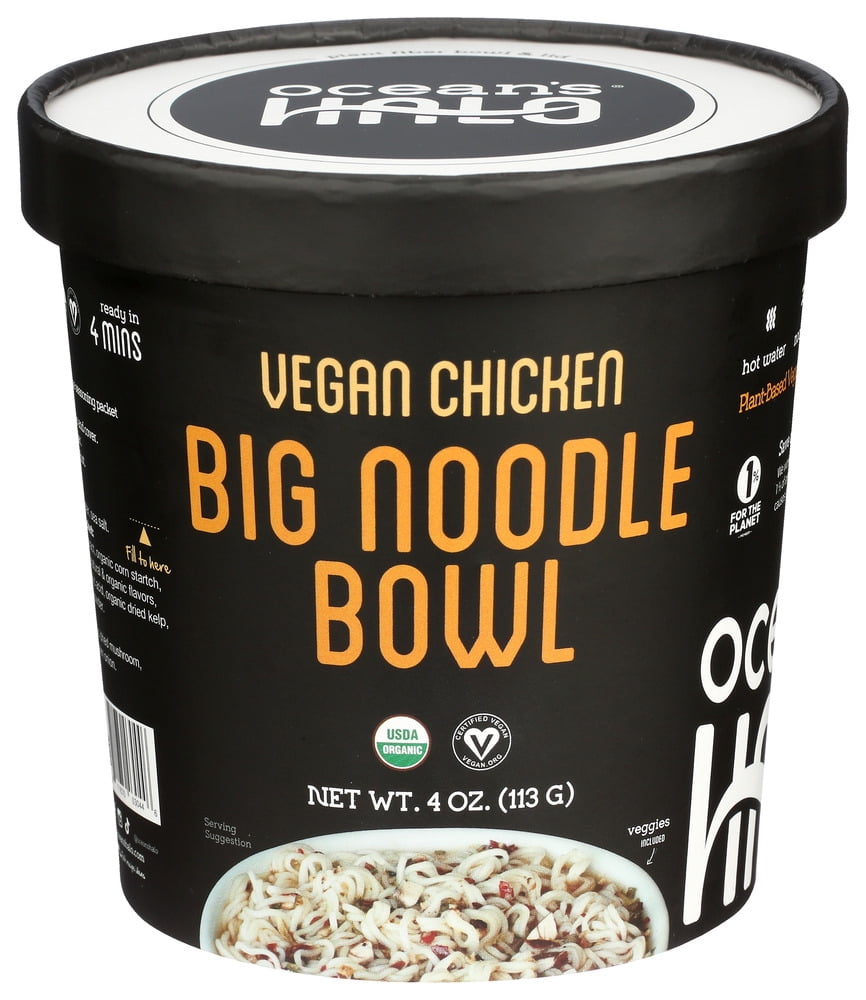 (Pack Of 6) Oceans Halo Noodle Bowl Vegan Chicken 4.02 Oz