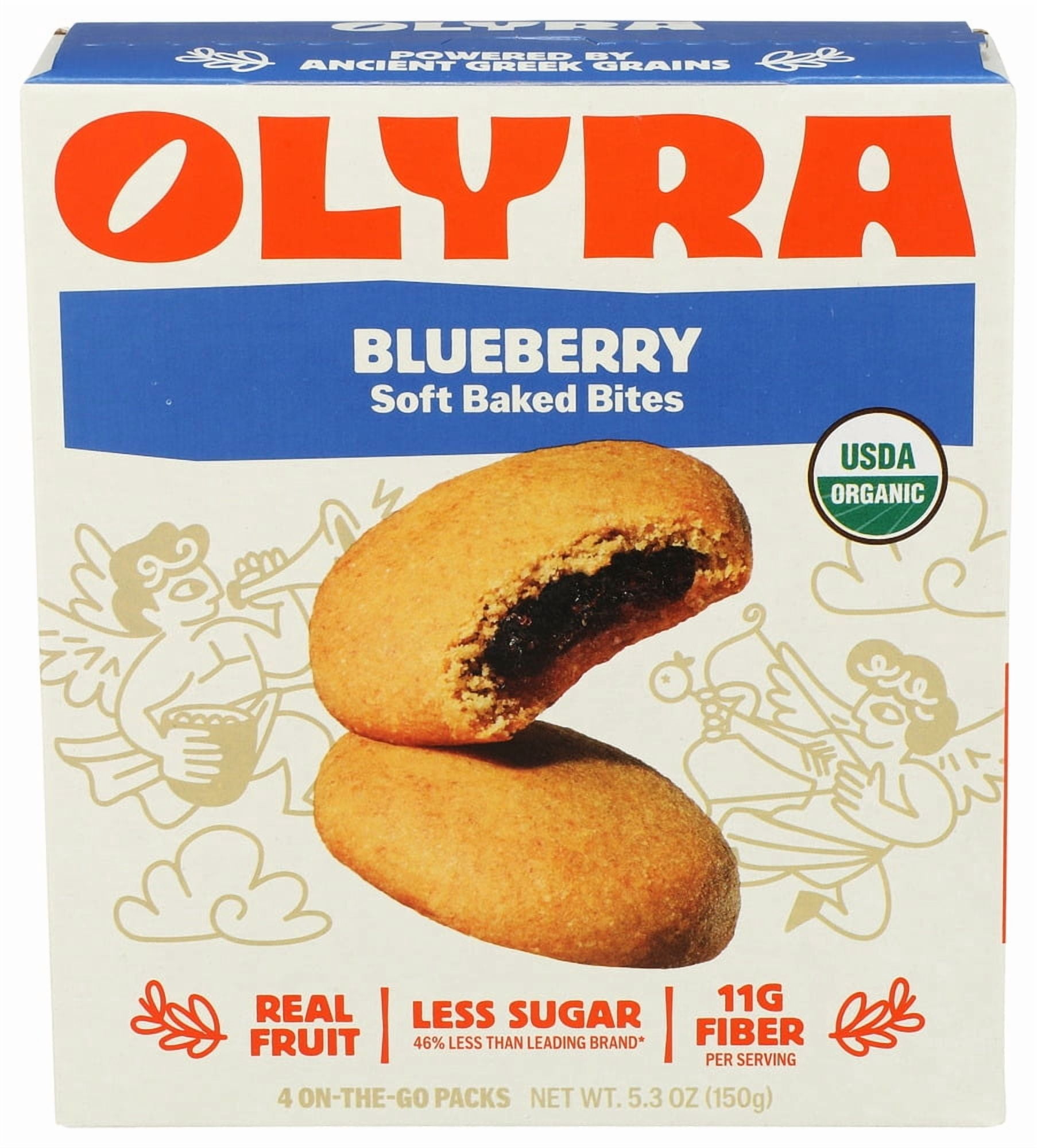 (Pack Of 6) Olyra Biscuit Fruit Filled Blueberry Organic 5.28 Oz