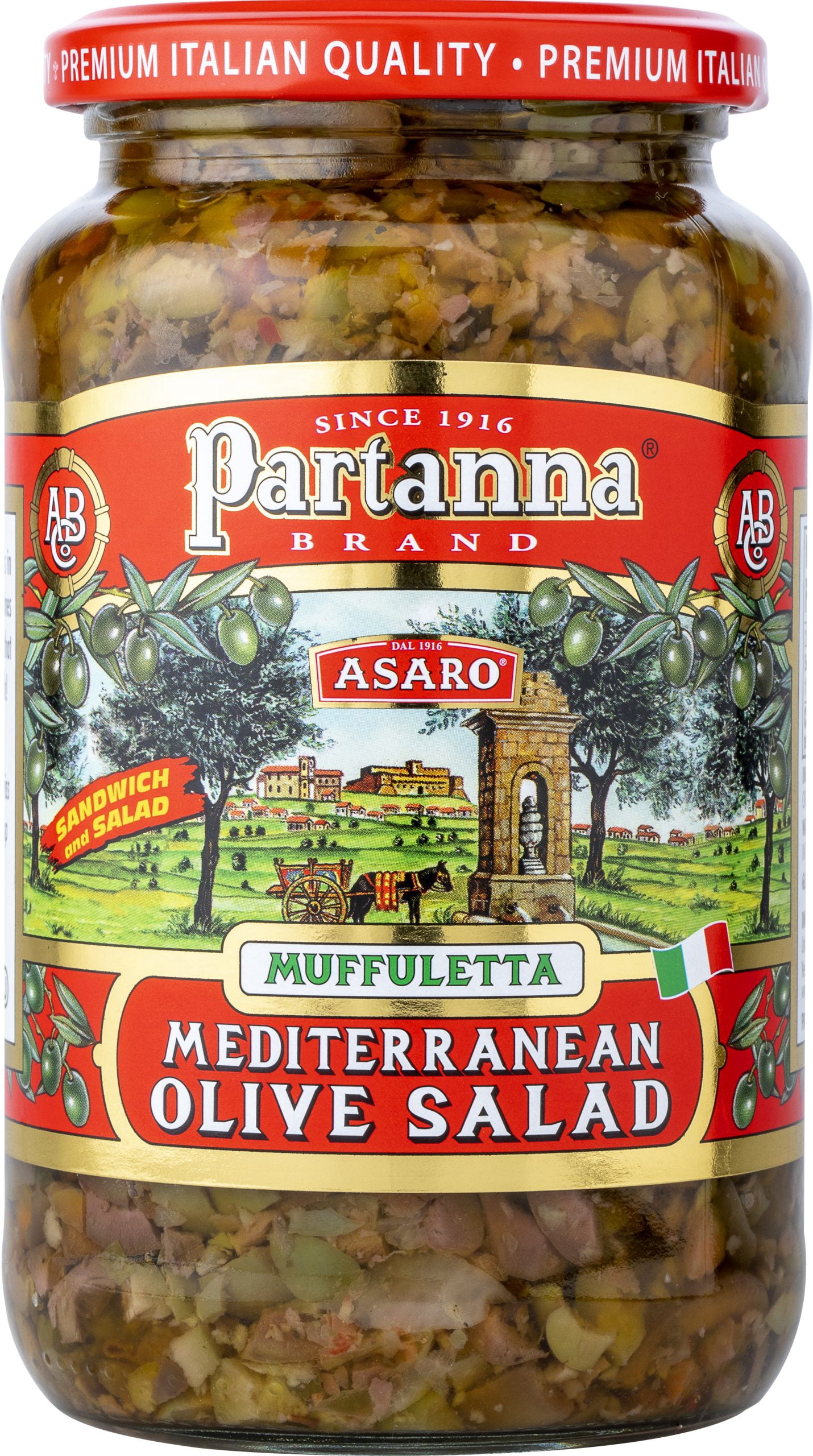 (Pack Of 6) Partanna Mediterranean Olive Salad 19 Oz