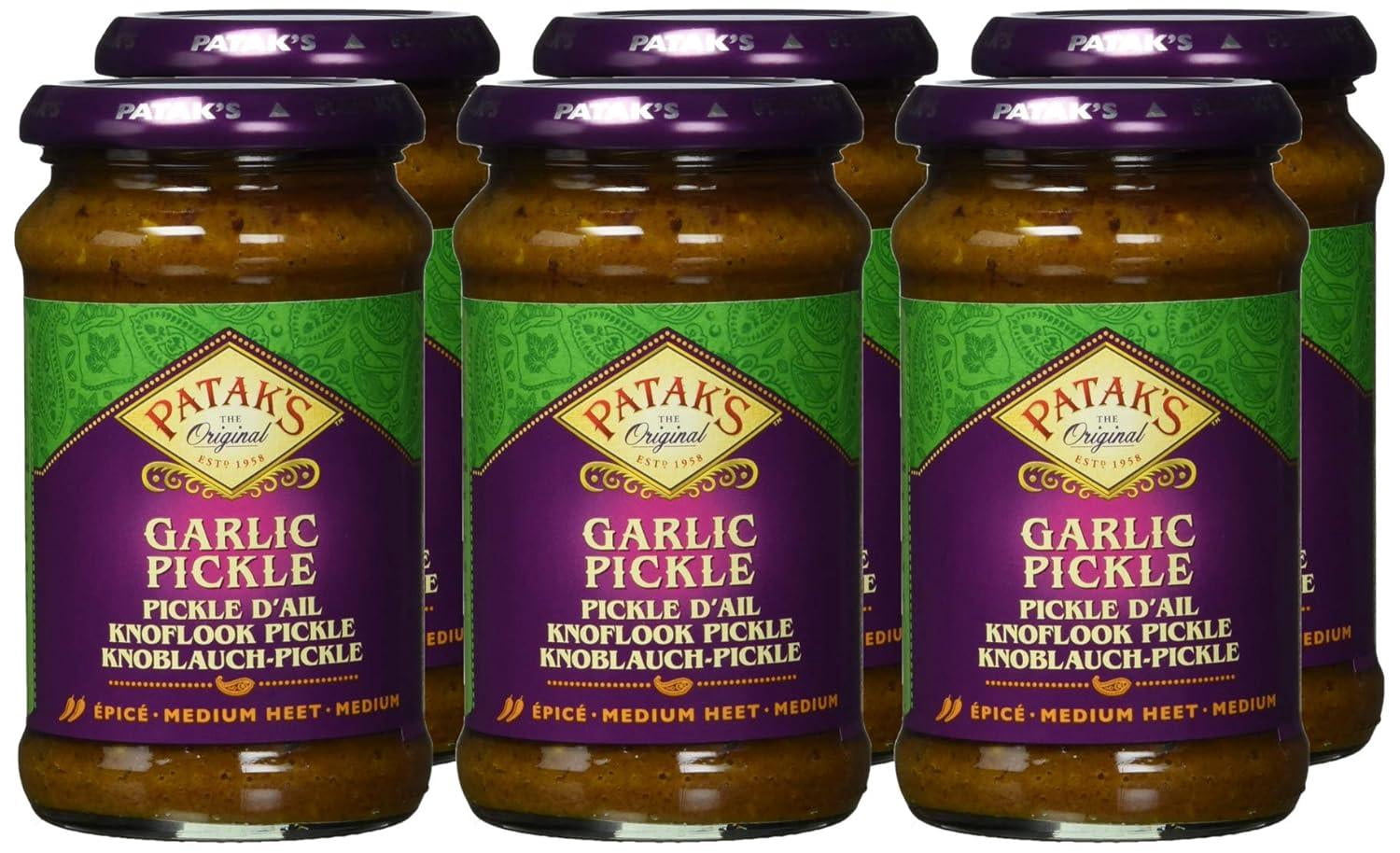 (Pack Of 6) Pataks Pickled Garlic 10 Oz