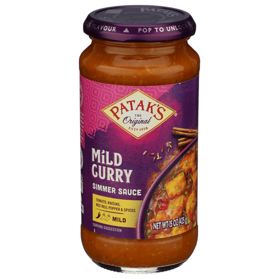 (Pack Of 6) Pataks Sauce Curry Mild 15 Oz