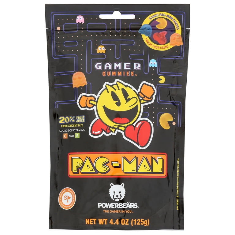 Pack Of 6) Powerbears Gummies Pacman Gamer Bag 4.4 Oz - Walmart.com