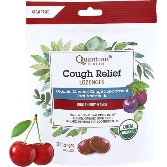 (Pack Of 6) Quantum Lozenges CGH Relief Cherry 18 Each