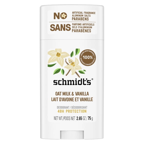 (Pack Of 6) Schmidt's Deodorant Stick Vanilla & Oat Milk 2.65 Oz