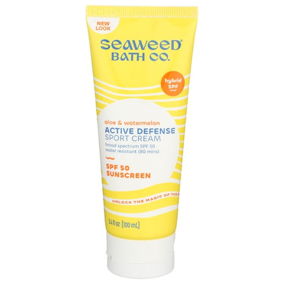 (Pack Of 6) Seaweed Bath Company Cream Active Defense SPF 50 S 3.4 Fl Oz