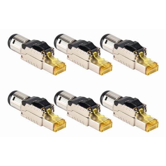 Pack Of 6 Shielded Rj45 Cat 8, Cat8, Termination Units