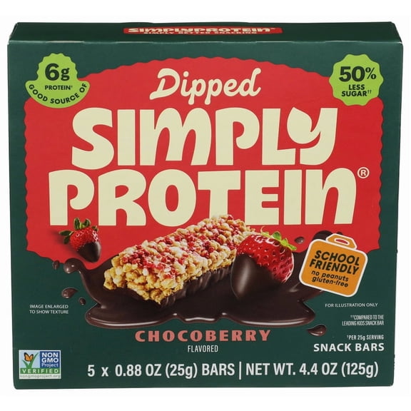 (Pack Of 6) Simplyprotein Bar Dipped Chocoberry 4.4 Oz