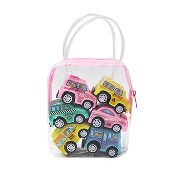 Pack Of 6 Small Inertial Driven Toy Car Play Vehicle For Toddler Random Styles Pull Back Vehicle Toy for Kids Hand Skill