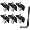 Pack Of 6 Solar Panel End Clamp Brackets 30 Mm With Tool, Aluminum