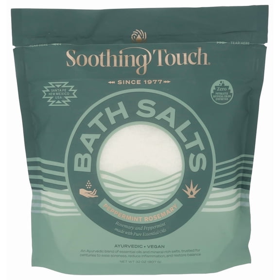 (Pack Of 6) Soothing Touch Bath Salt Peppermint Rosemary 32 Oz