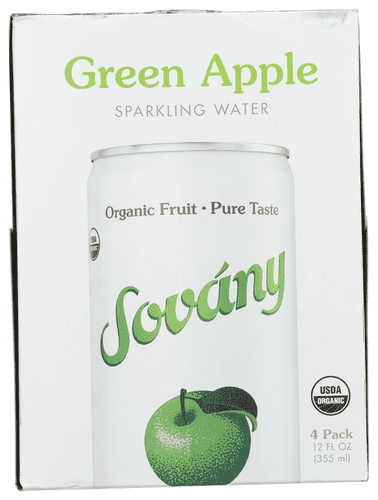(Pack Of 6) Sovany Water Sparkling Ingenious Apple 4 Pack 48 Fo