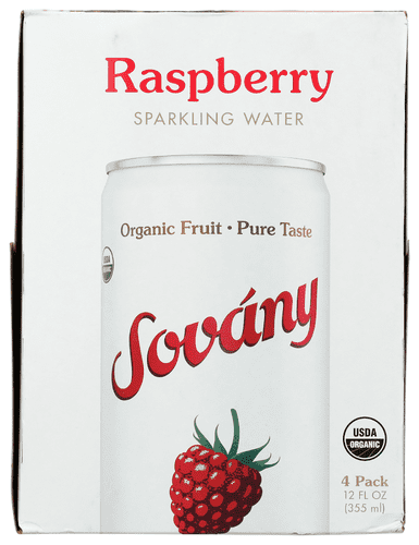 (Pack Of 6) Sovany Water Sparkling Remarkable Raspberry 4 Pack 48 Fo