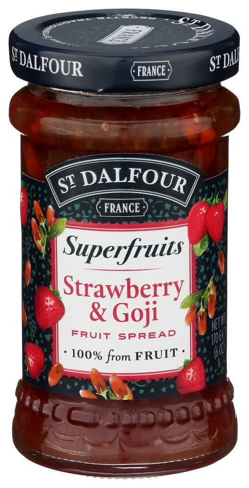 (Pack Of 6) St Dalfour Spread Superfruit Strawberry Goji 6 Oz
