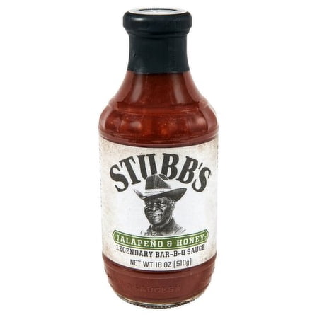 (Pack Of 6) Stubbs Sauce Bbq Jalapeno Honey 18 Oz