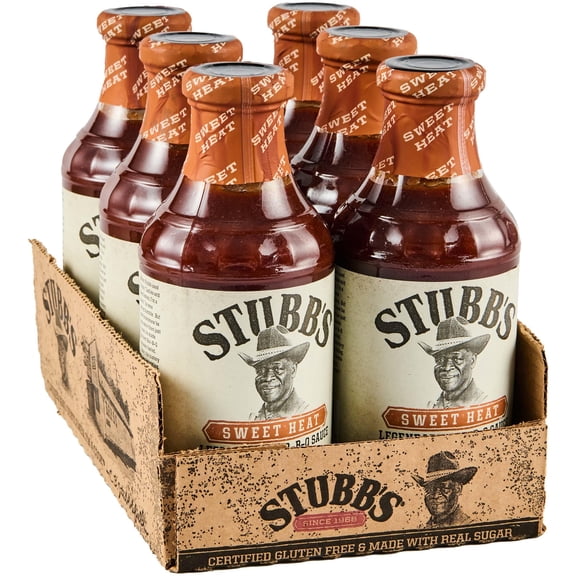(Pack Of 6) Stubbs Sauce Bbq Spicy 18 Oz